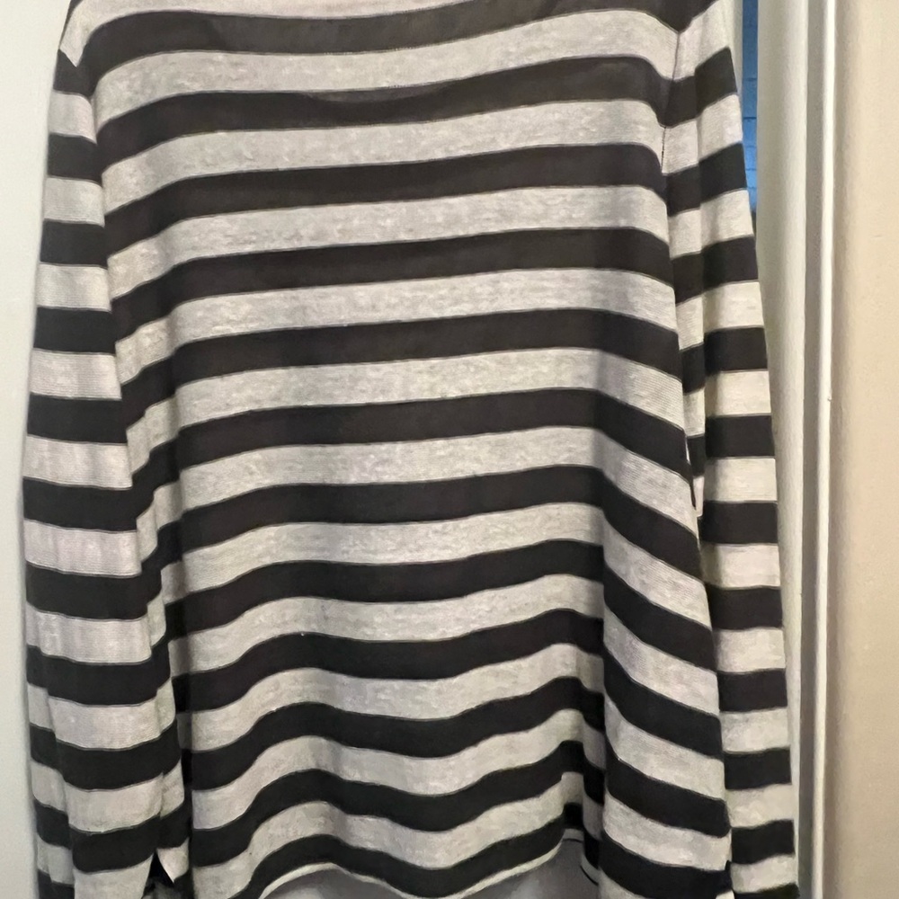 Eileen Fisher Black and White Crew Neck Sweater - Picture 5 of 5